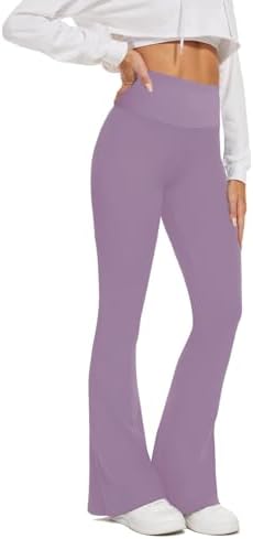 JIEHUA Pantalones Acampanados Mujer,Pantalones de Yoga con Control de Abdomen,Acampanados,Cintura Alta, Opacos,para Correr,Yoga,Pilates