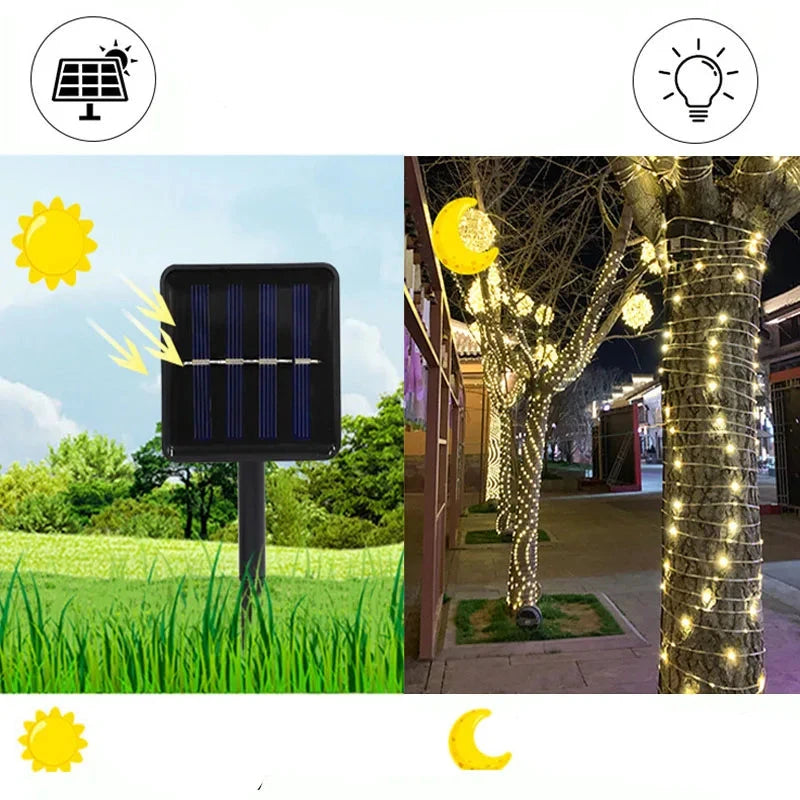 (BLACK FRIDAY) Luces de Navidad LED Solar - PAGA 1 LLEVA 3