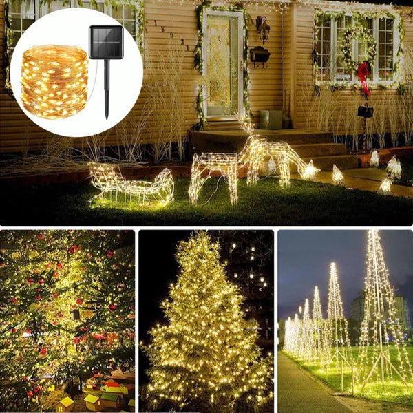 (BLACK FRIDAY) Luces de Navidad LED Solar - PAGA 1 LLEVA 3